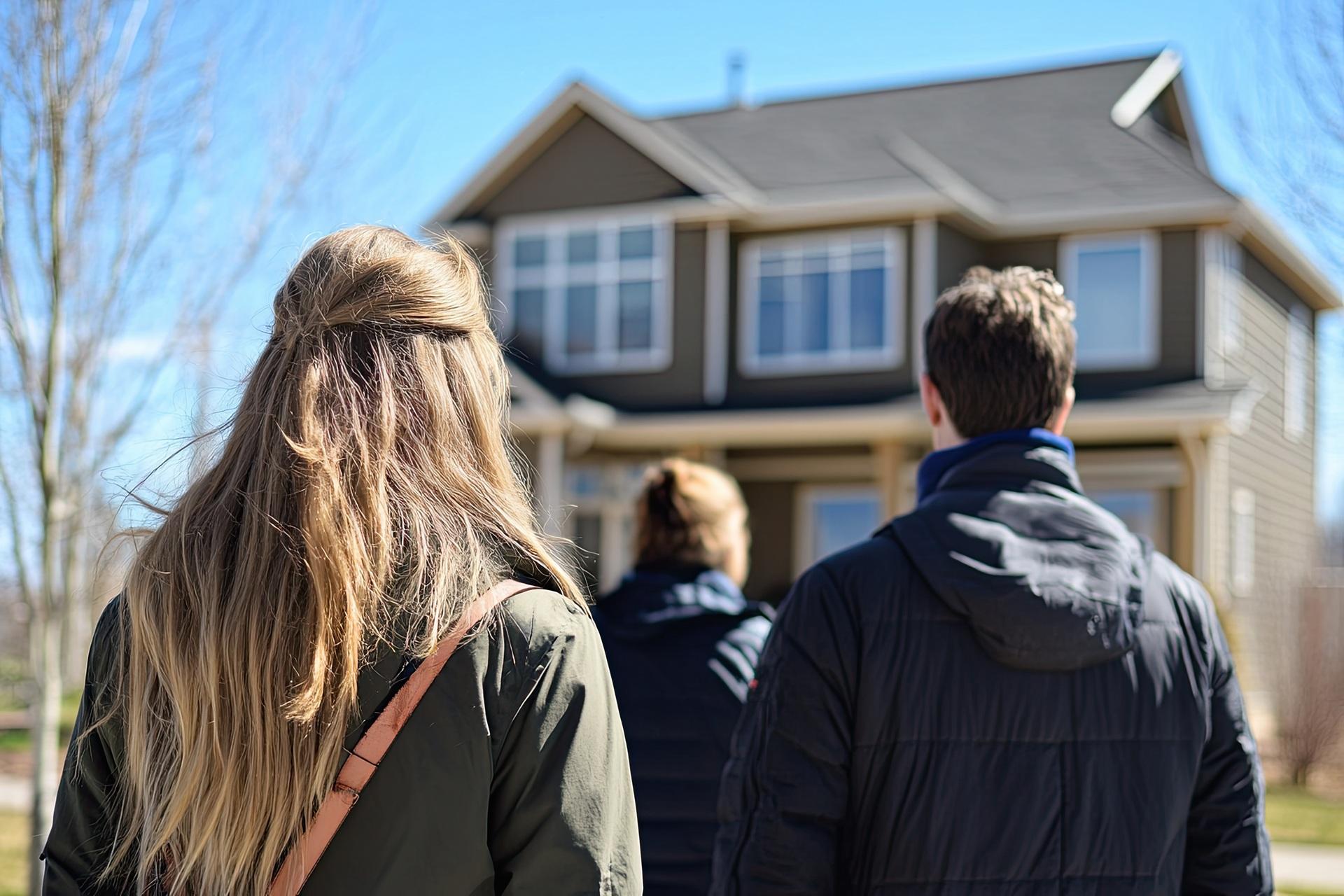 Interessenten bei Hausbesichtigung | Immobiliengutachter Heidelberg